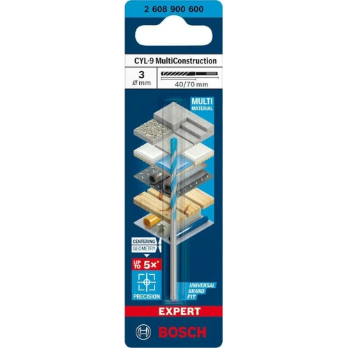 Свердло універсальне Bosch Expert CYL-9 Multi Construction 3x40x70 мм (2608900600)