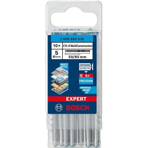 Свердло універсальне Bosch Expert CYL-9 Multi Construction 5x50x85 мм (10 шт.) (2608900638)