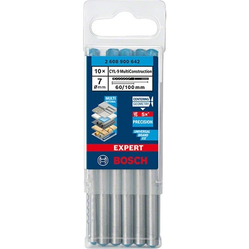 Свердло універсальне Bosch Expert CYL-9 Multi Construction 7x60x100 мм (10 шт.) (2608900642)