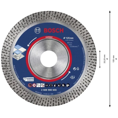 Алмазный диск Bosch Expert Hard Ceramic 125x1.4x22.23 мм (2608900655)