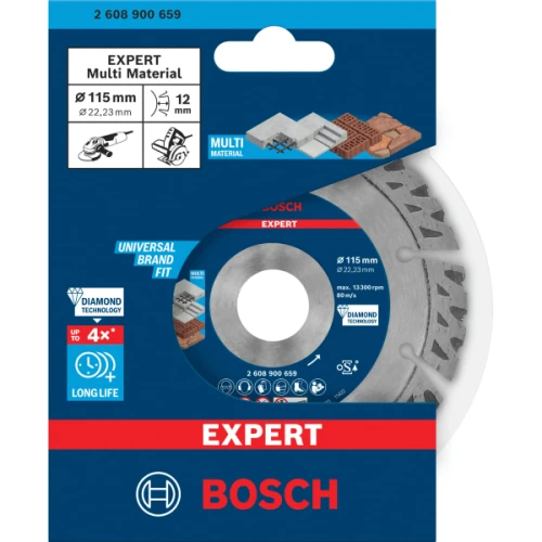 Алмазний відрізний диск Bosch Expert MultiMaterial 115x2.2х22.23 мм (2608900659)