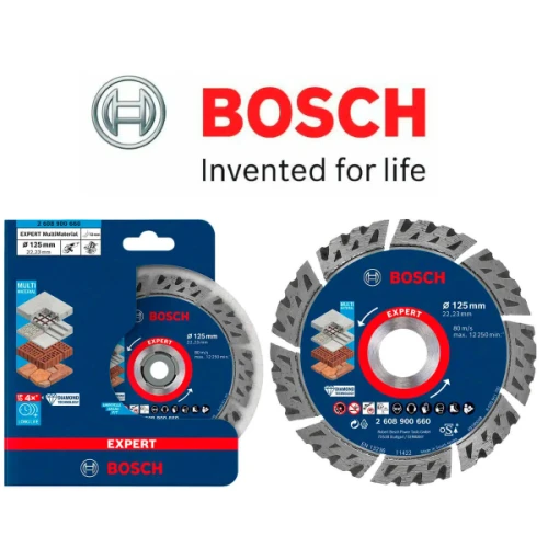 Алмазний відрізний диск Bosch Expert MultiMaterial 125x2.2х22.23 мм (2608900660)