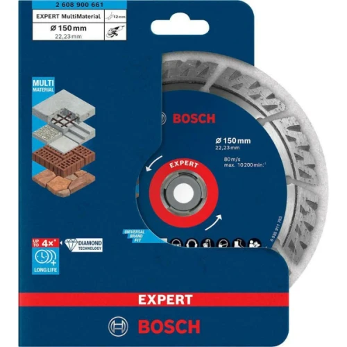 Алмазний відрізний диск Bosch Expert MultiMaterial 150x2.4х22.23 мм (2608900661)