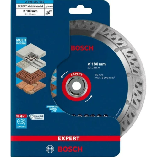 Алмазний відрізний диск Bosch Expert MultiMaterial 180x2.4х22.23 мм (2608900662)