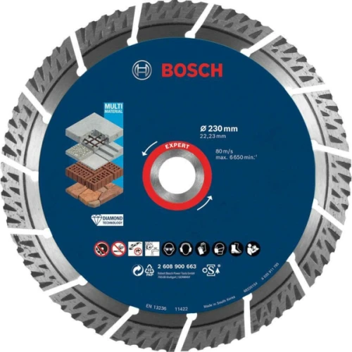 Алмазний відрізний диск Bosch Expert MultiMaterial 230x2.4x22.23 мм (2608900663)