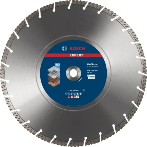 Алмазний відрізний диск Bosch Expert MultiMaterial 400x3.3x25.4 мм (2608900667)