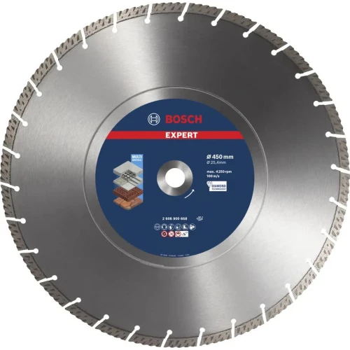 Алмазний відрізний диск Bosch Expert MultiMaterial 450x3.3x25.4 мм (2608900668)