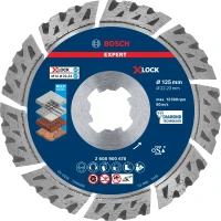 Алмазний відрізний диск Bosch Expert MultiMaterial X-Lock 125x2.4x22.23 мм (2608900670)