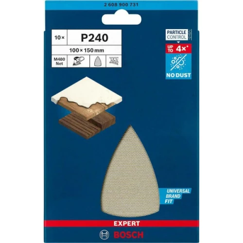 Шлифовальная сетка Bosch Expert M480 G240x100x150 мм (10 шт.) (2608900731)