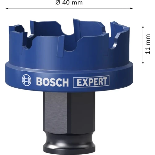 Коронка з центрувальним свердлом Bosch Expert Sheet Metal Power Change Plus 40x5 мм (2608901960)