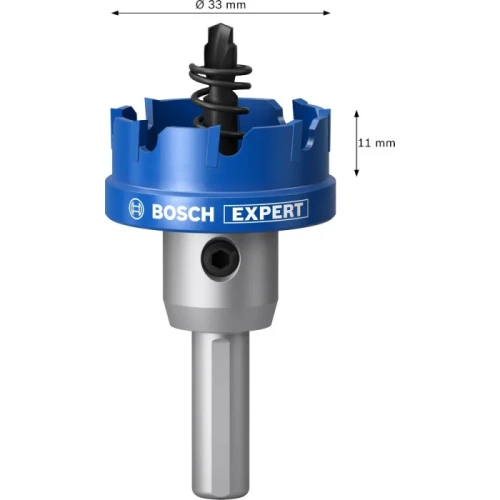 Коронка з центрувальним свердлом і хвостовиком Bosch Expert Sheet Metal arbored 33x5 мм (2608901989)