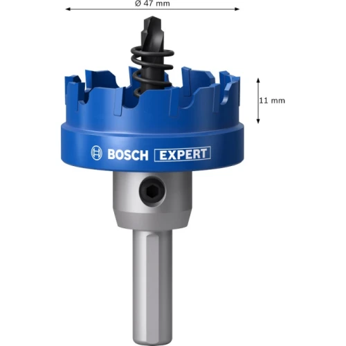 Коронка з центрувальним свердлом і хвостовиком Bosch Expert Sheet Metal arbored 47x5 мм (2608902003)