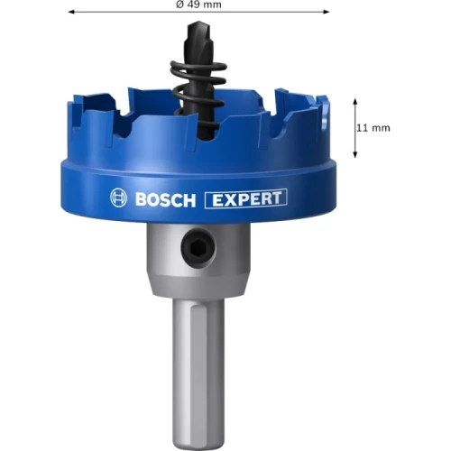 Коронка з центрувальним свердлом і хвостовиком Bosch Expert Sheet Metal arbored 49x5 мм (2608902005)