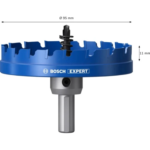 Коронка з центрувальним свердлом і хвостовиком Bosch Expert Sheet Metal arbored 95x5 мм (2608902021)