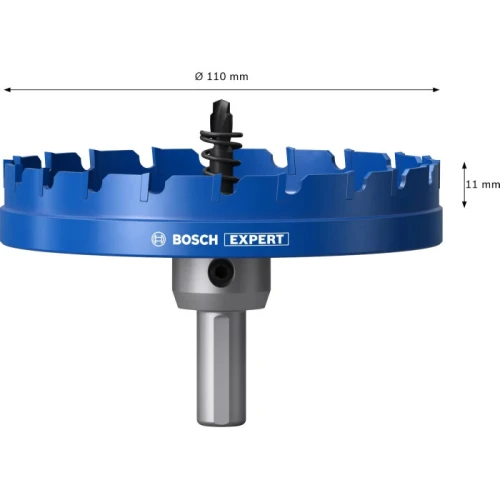 Коронка з центрувальним свердлом і хвостовиком Bosch Expert Sheet Metal arbored 110x5 мм (2608902023)