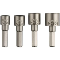 Набор торцевых магнитных головок для саморезов Bosch SW7 / SW8 / SW10 / SW13 (4 шт.) (2609255904)
