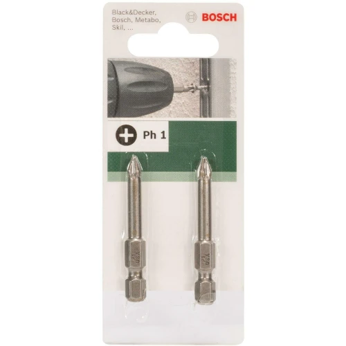 Бита Bosch Standard PH1 HEX 1/4 x 49 мм (2 шт.) (2609255919)