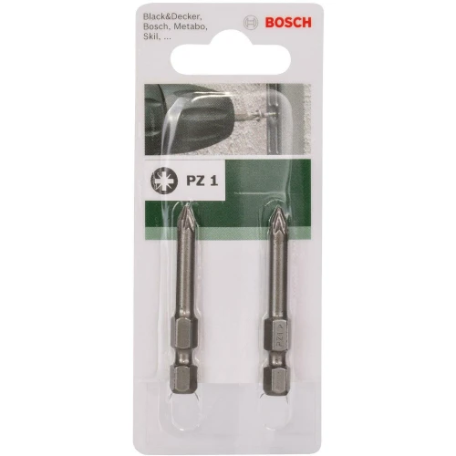 Біта Bosch Standard PZ1 HEX 1/4 x 49 мм (2 шт.) (2609255928)