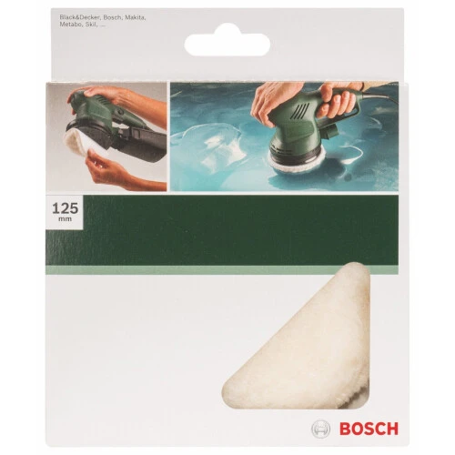 Полировальный круг из овечьей шерсти Bosch GEX 125 мм (2609256049)