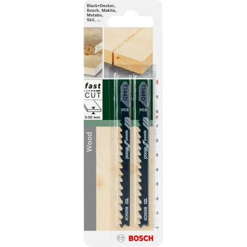 Полотно пильное по дереву Bosch Speed for Wood T 144 D 4.0x5.2x100 мм (2 шт.) (2609256718)