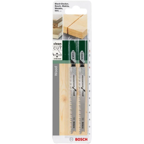 Полотно пильное по дереву Bosch Progressor for Wood T 234 X 2.0x3.0x116 мм (2 шт.) (2609256727)