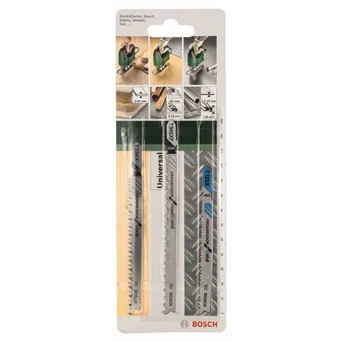 Набір пиляльних полотен по металу та дереву Bosch Progressor T 234 X / T 123 X / T 345 XF (3 шт.) (2609256743)
