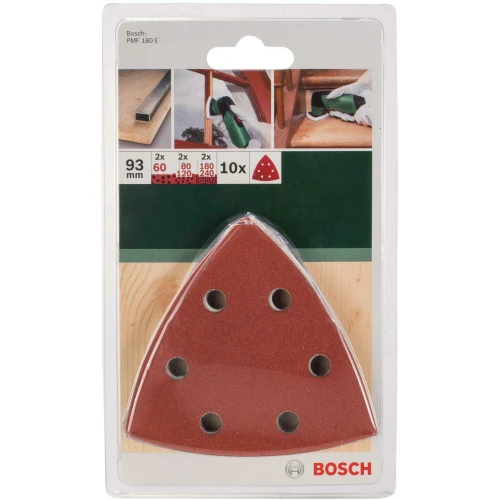 Набор шлифовальных листов Bosch Red Wood (10 шт.) (2609256957)