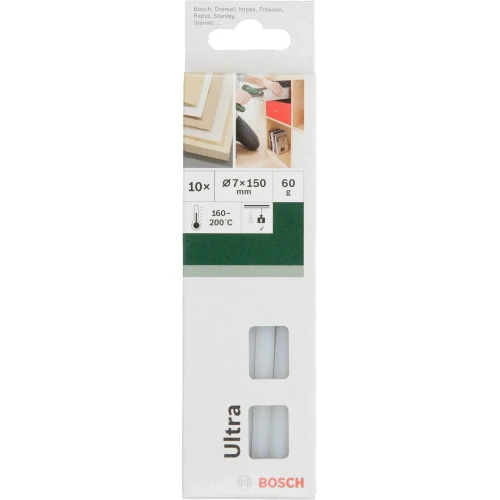 Клеевые стержни Bosch Ultra Power 7 x 150 мм (белые / 10 шт.) (2609256A03)