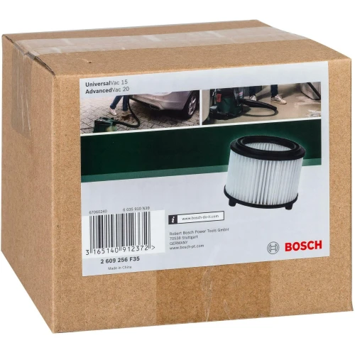 Складчастий картриджний фільтр для пилососа Bosch UniversalVac 15 / AdvancedVac 20 (2609256F35)