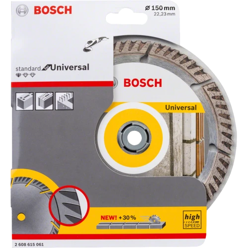 Алмазний відрізний диск Bosch Standard for Universal 150x22,23 (2608615061)