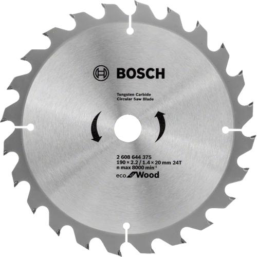 Диск пильний ECO WO Bosch 190x20 / 16-24T (2608644375) 