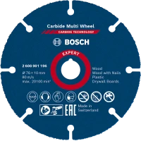 Круг отрезной Bosch Carbide 76x10mm (2608901196) 