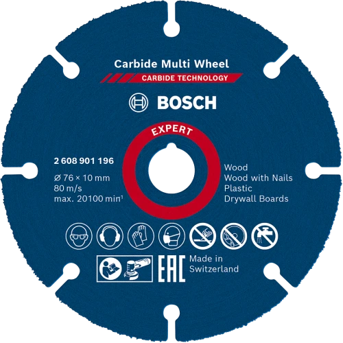 Круг отрезной Bosch Carbide 76x10mm (2608901196) 