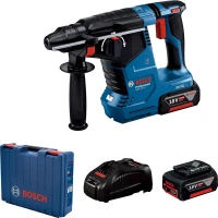 Аккумуляторный перфоратор Bosch GBH 187-LI Professional + 2 АКБ и ЗУ + Кейс (0611923021)
