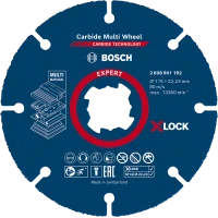 Відрізний круг Bosch  X-LOCK Carbide 115x22.23mm (2608901192)