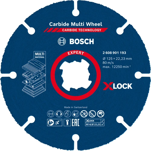 Отрезной круг Bosch X-LOCK Carbide 125x22.23mm (2608901193)