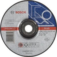 Диск обдирний Bosch  Expert по металу 180×6 мм, увігнутий (2608600315)