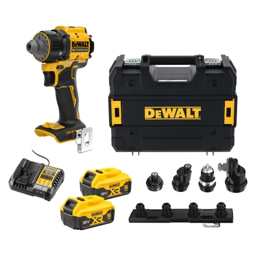 Аккумуляторный дрель-шуруповерт DeWALT DCD803P2T с комплектом насадок + 2 АКБ и ЗУ (DCD803P2T)