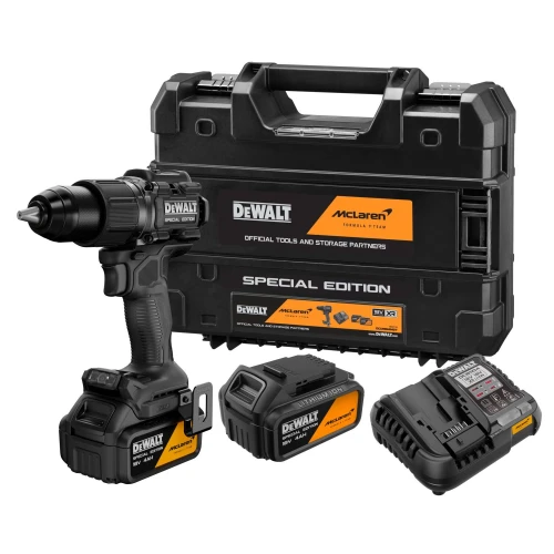 Ударний дриль-шуруповерт McLaren F1 TEAM SPECIAL EDITION DeWALT DCD86MM2T (АКБ і ЗП) (DCD86MM2T)
