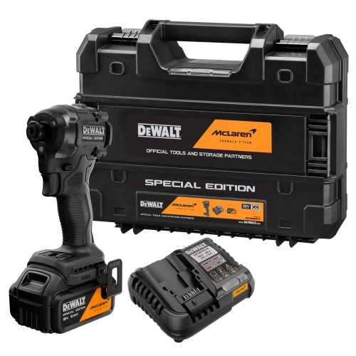 Ударний безщітковий шуруповерт McLaren F1 TEAM SPECIAL EDITION DeWALT DCF86MP1T (АКБ і ЗП) (DCF86MP1T)