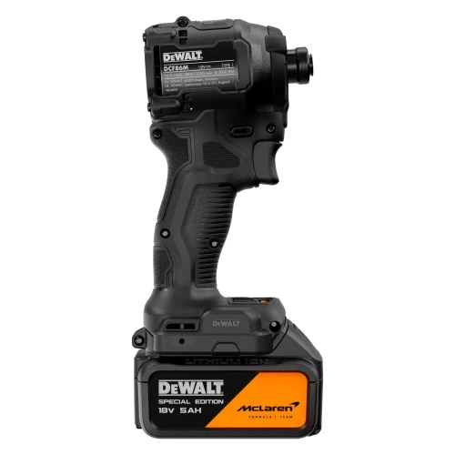 Шуруповерт ударный бесщеточный McLaren F1 TEAM SPECIAL EDITION DeWALT DCF86MP1T (АКБ и ЗУ) (DCF86MP1T)
