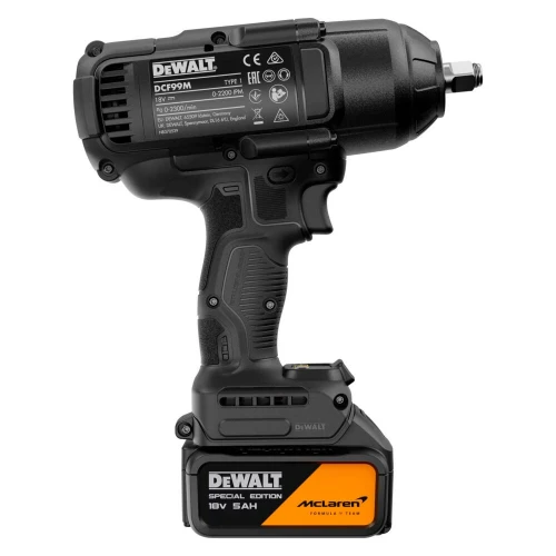 Ударний безщітковий гайковерт McLaren F1 TEAM SPECIAL EDITION DeWALT DCF99MP2T (АКБ і ЗП) (DCF99MP2T)