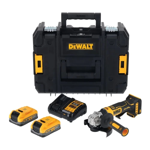 Кутова акумуляторна безщіткова шліфувальна машина DeWALT DCG404S2T (АКБ і ЗП) (DCG404S2T)
