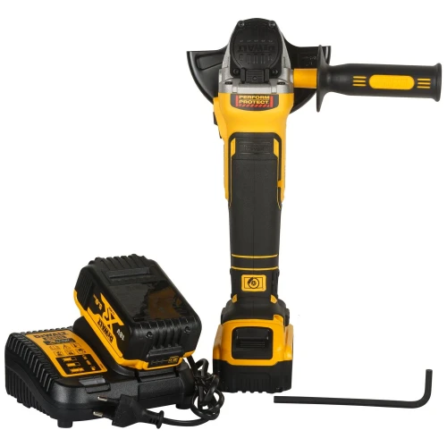 Кутова акумуляторна безщіткова шліфувальна машина DeWALT DCG405S2T (АКБ і ЗП) (DCG405S2T)