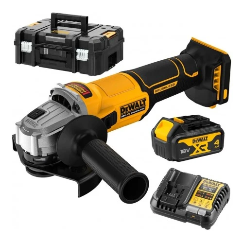 Шліфувальна машина кутова акумуляторна безщіткова DeWALT DCG407M1T (DCG407M1T)