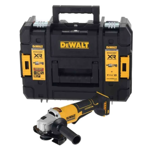 Шліфувальна машина кутова акумуляторна безщіткова DeWALT DCG408NT (без АКБ та ЗП) (DCG408NT)