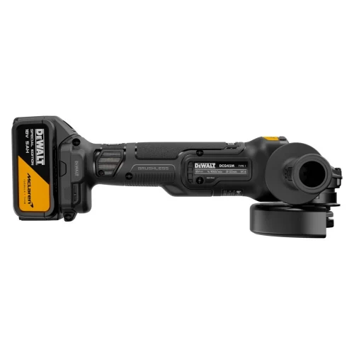 Акумуляторна безщіткова кутова шліфувальна машина DeWALT DCG45MP2T (АКБ і ЗП) (DCG45MP2T)