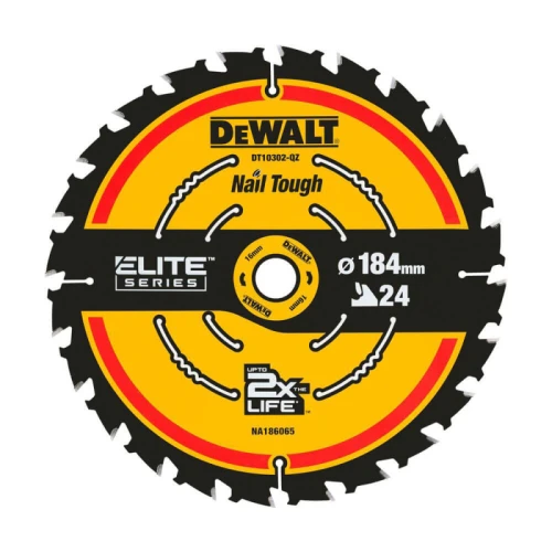 Пильний диск по дереву DeWALT ELITE 184x16x24T (DT10302)