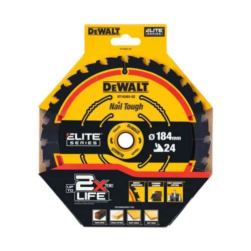 Пильний диск по дереву DeWALT ELITE 184x16x24T (DT10302)
