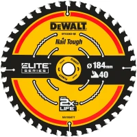 Пильний диск по дереву DeWALT ELITE 184x16x40T (DT10303)